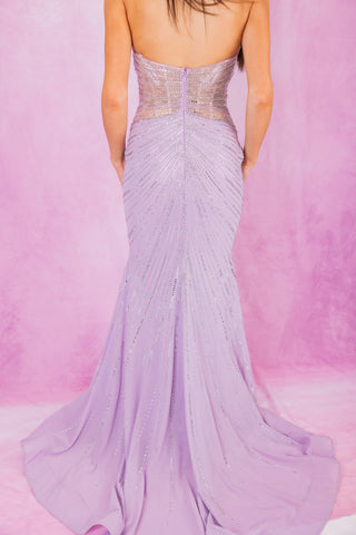 Sherri Hill 57651 - Lilac/Silver Size 0