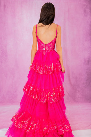 Sherri Hill 56982 - Fuchsia Size 0