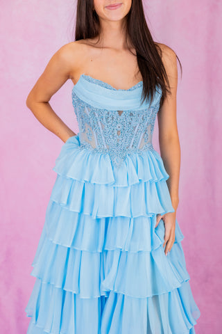Sherri Hill 57497 - Light Blue Size 000