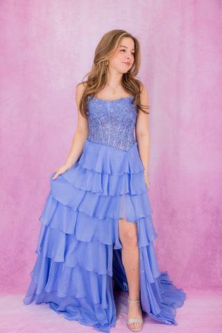 Sherri Hill 57336 - Periwinkle Size 6