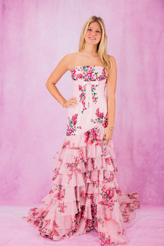 Sherri Hill 57144 - Pink Print Size 2