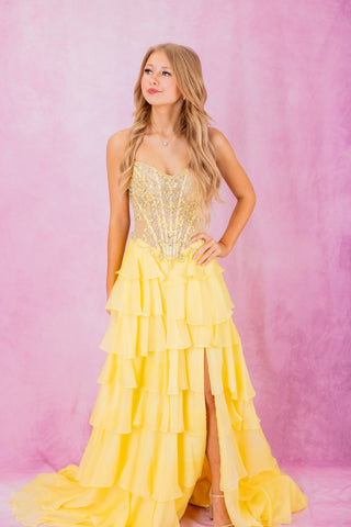 Ellie Wilde EW37018 - Canary Yellow Size 00