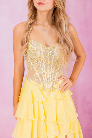 Ellie Wilde EW37018 - Canary Yellow Size 00
