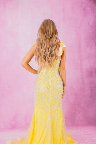 ASHLEYlauren 12157 - Yellow Size 0