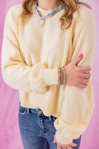 Z Supply Coming Up Cozy Sweater - Pineapple