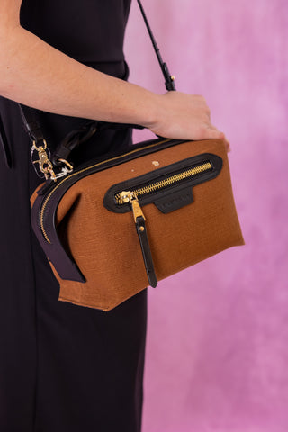 Spartina 449 Sable Selena Satchel Toffee/Black