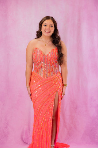 ASHLEYlauren 12150 - Electric Pink Size 12