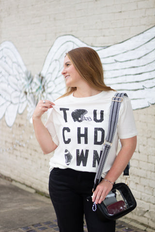 Z Supply Boyfriend Touchdown Tee - Vanilla Ice