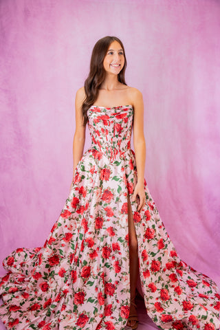 Sherri Hill 57723 - Pink Print Size 0