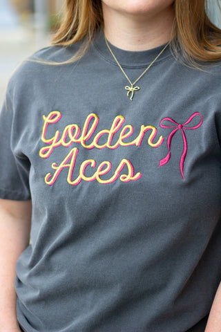 Golden Aces Bow Tee