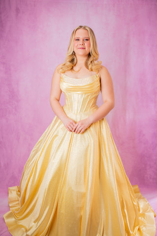 Sherri Hill 57520 - Yellow Size 10