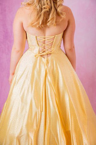 Sherri Hill 57520 - Yellow Size 10