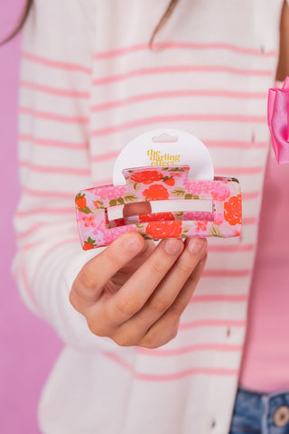 The Darling Effect Claw Clip - Rose Garden