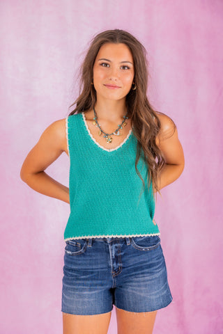 Z Supply Yessenia Whipstitch Tank - La Palma