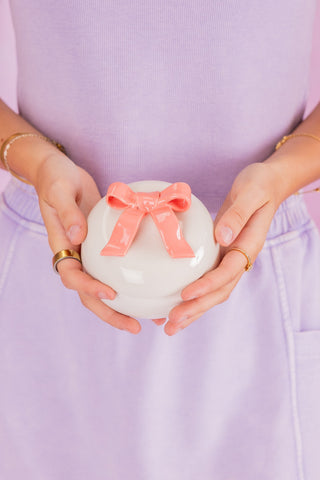 Illume Coconut Milk Mango Ceramic Bow Detail Candle