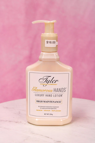 Tyler Candle Co. 8 oz. Luxury Hand Lotion - High Maintenance