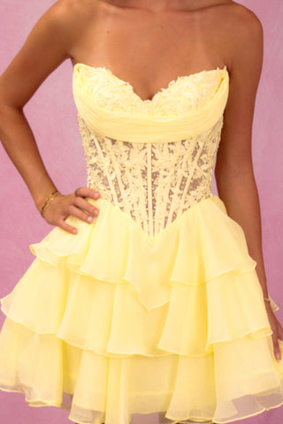 Sherri Hill 57572 - Yellow Size 00