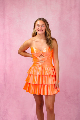 Sherri Hill 58127 - Orange Size 4