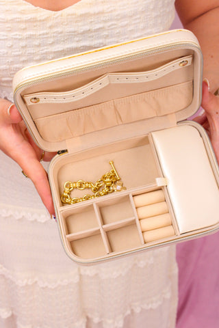 Spartina 449 XL Jewelry Travel Case Pearl