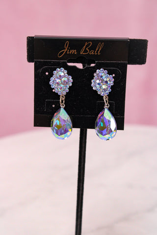 Jim Ball Earrings CE1205 - Lt. Sapphire AB