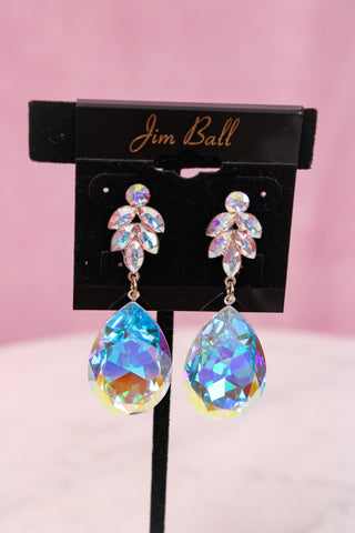 Jim Ball Earrings CE1294 - AB/Silver