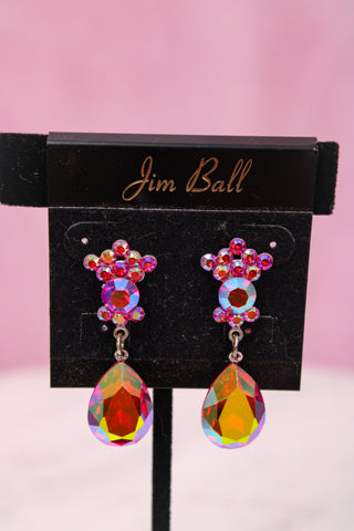 Jim Ball Earrings CE324 - Lt. Siam/AB