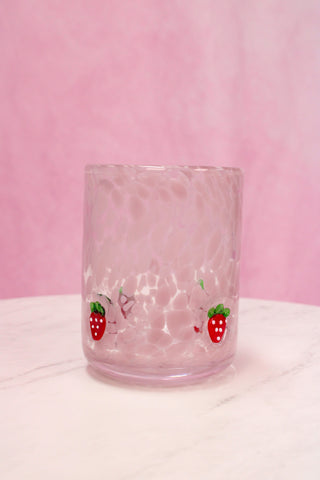 Swig Life Strawberry Shortcake Charm Glass 17oz