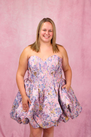 Sydney's Closet SC8177 - Purple Floral Size 18W