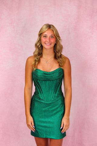 Sherri Hill 58192 - Emerald Size 4