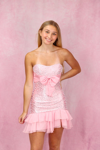Sherri Hill 58288 - Pink/Silver Size 0
