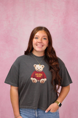 Golden Aces Bear Boxy Midi Tee