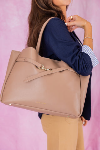 Katie Loxton Maddie Work Tote Bag - Mocha
