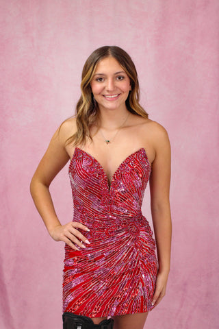 Portia & Scarlett PS26800C - Red/Fuchsia Size 6