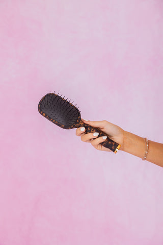 Teleties Boar Bristle Brush - Tortoise
