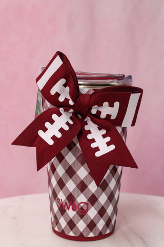 Swig Life Gameday Gingham Maroon Party Cup