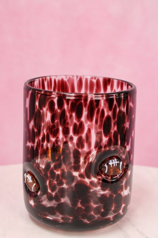 Swig Life Maroon Football Charm Glass 17 oz.