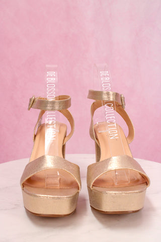 De Blossom Collection ANYA-2L Nude Shimmer Heel
