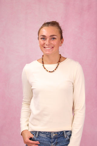Ivory Ultra Soft Long Sleeve Crew Neck Top