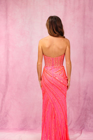 ASHLEYlauren 12150 - Electric Pink Size 0