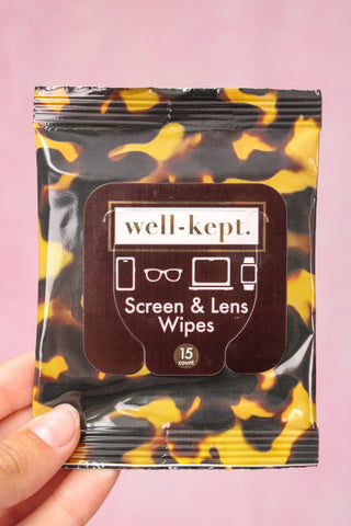 Well Kept Screen Cleansing Towelettes - Tortoiseshell