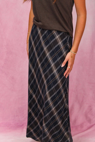 Z Supply Crestview Plaid Maxi Skirt - Eclipse