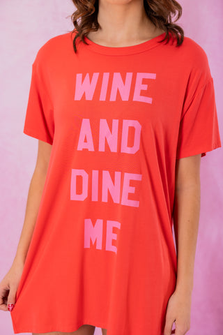 Z Supply Wine & Dine Night Shirt