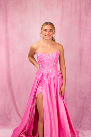 Sherri Hill 58579 - Pink/Ivory Size 4