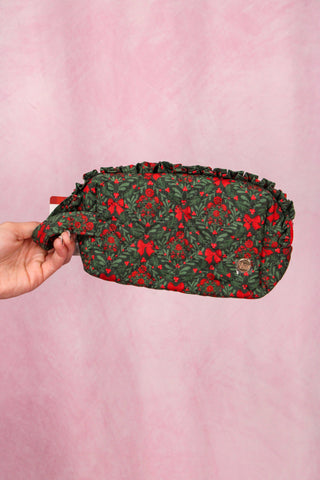The Darling Effect Essentials Quilted Cosmetic Pouch - A Merry Moment