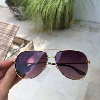 Freyrs Eyewear Max Sunglasses - Gold/Purple (Polarized)