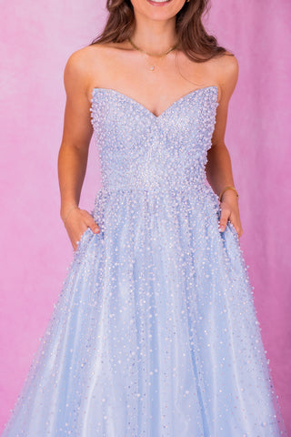 ASHLEYlauren 12180 - Ice Blue Size 4