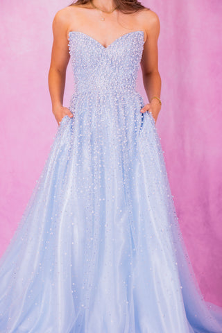 ASHLEYlauren 12180 - Ice Blue Size 4