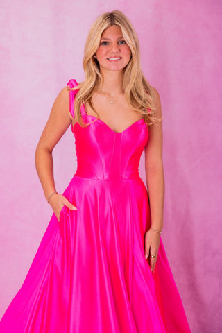 Sherri Hill 57056 - Bright Fuchsia Size 0