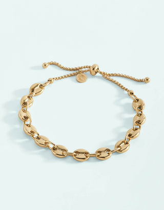 Spartina 449 Mariner Link Slide Bracelet 6mm - Gold