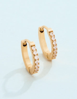 Spartina 449 Splash Collection Sunrise Hoop Earrings 13mm Crystal